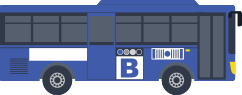 blue bus
