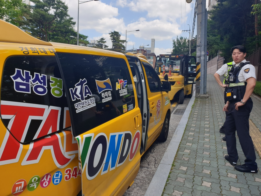 강남구 어린이 통합버스 하차 확인 장치 합동 단속 실시
