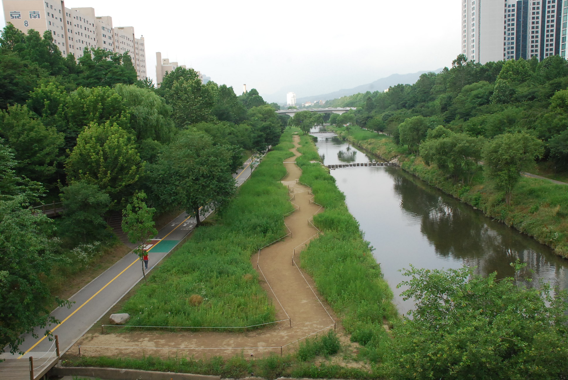 ‘기분 좋은 변화, 품격 있는 강남’을 구현 중인 강남구(구청장 정순균)가 최근 양재천 영동2교와 4교 구간 둔치에 산책로 1.1km를 조성하고, 꽃창포·붓꽃 등 초화류 10만 본을 심는 등 1차 경관개선사업을 마무리했다.  