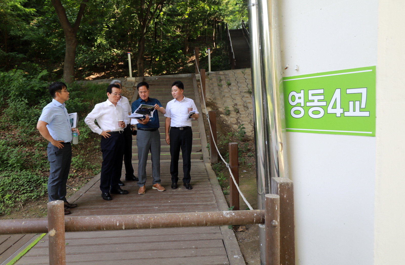 [포토] 정순균 강남구청장, 주요사업 현장 방문