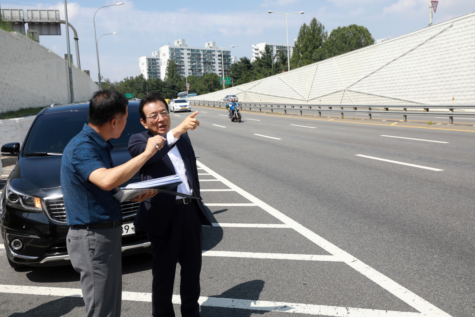 [포토] 정순균 강남구청장, 주요사업 현장 방문