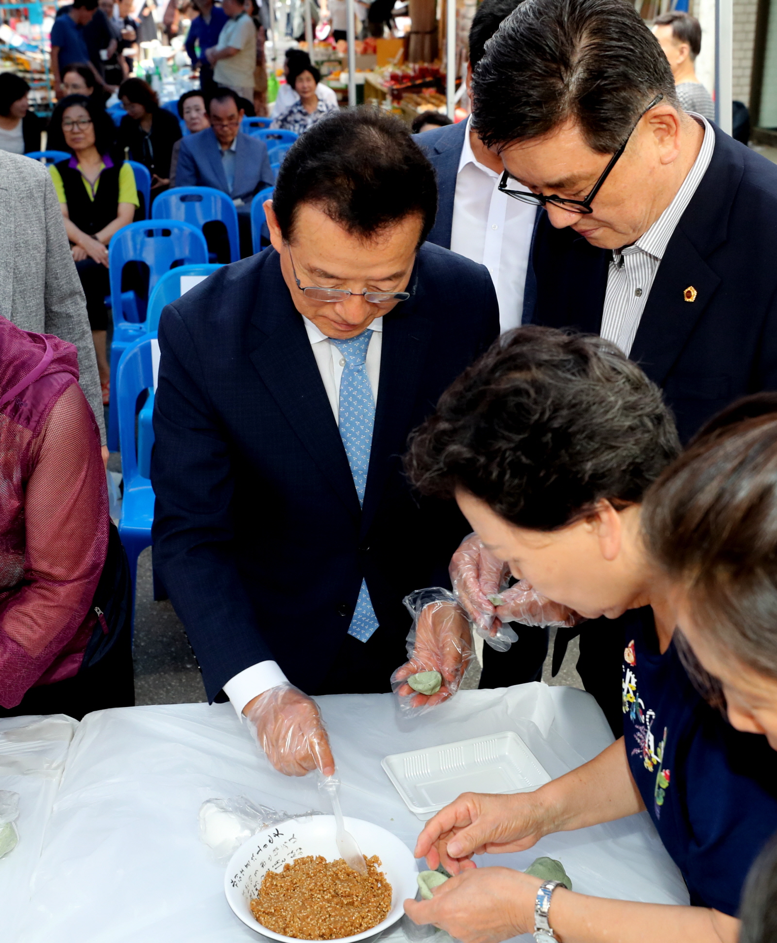 정순균 강남구청장 강남개포시장 추석 이벤트 참석