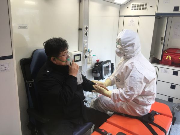 서울소방재난본부 음압구급대 모습