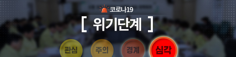 신종 코로나바이러스 감염증 위기단계 관심 주의 경계 심각