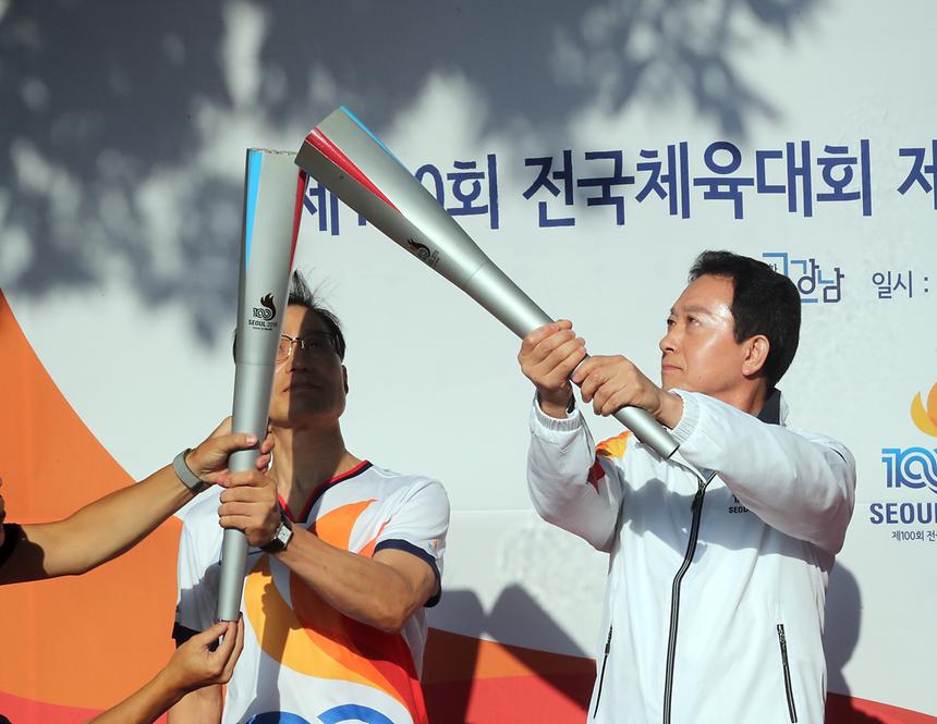 제 100회 전국체전 성화봉송 - 6