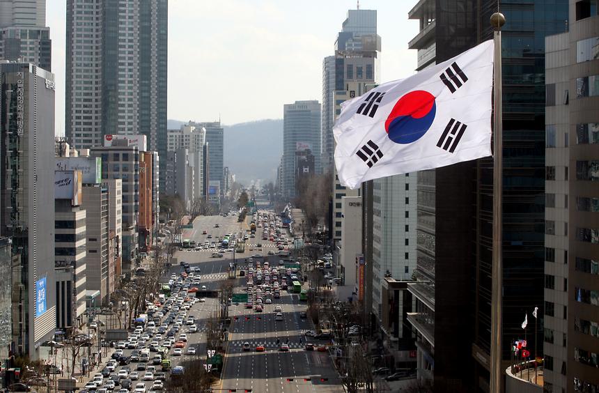 영동대로 대형 태극기 - 2