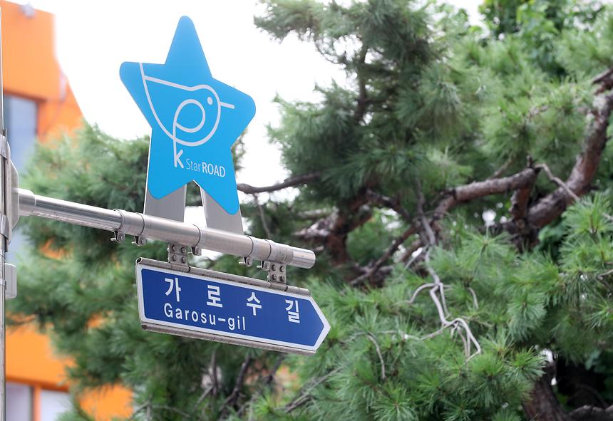 가로수길 표지판  - 4