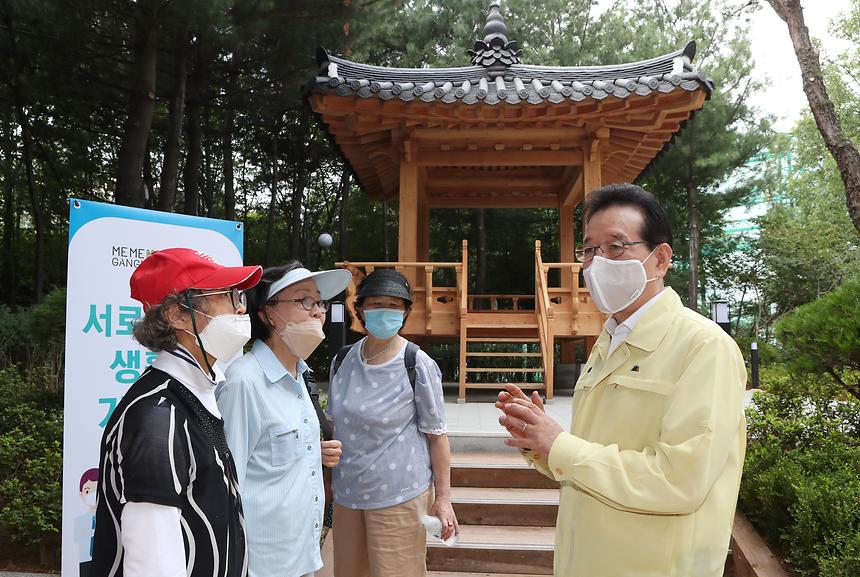 청담근린공원 전통정자 완공식 - 1