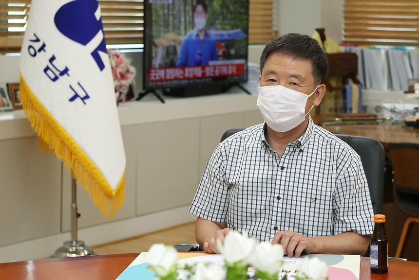 개인택시조합 강남지부, 마스크 기부 전달식 - 5