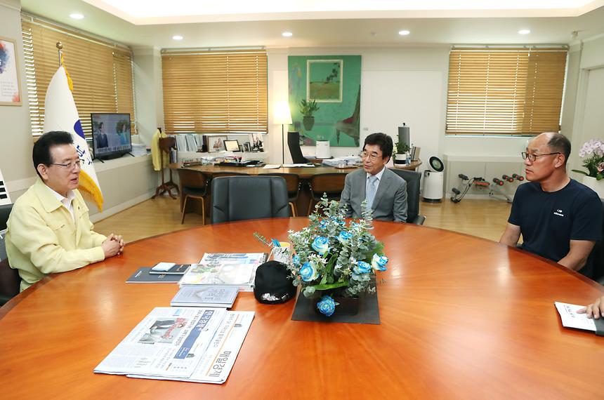 착한 임대인 , 구청장 면담 - 1