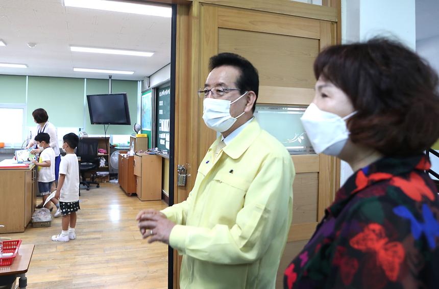 구청장 학교 방역점검 - 4