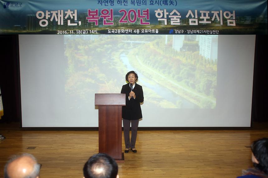 양재천 복원 20년 심포지엄 - 2