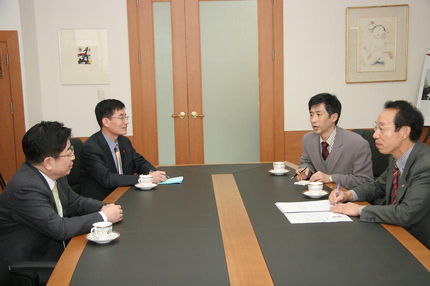 구청장실 일본인 대표 방문 - 1