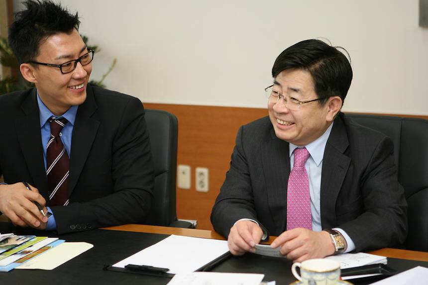 일본 나카무라 조리제과 전문학교 원장 구청장과의 간담회 - 2