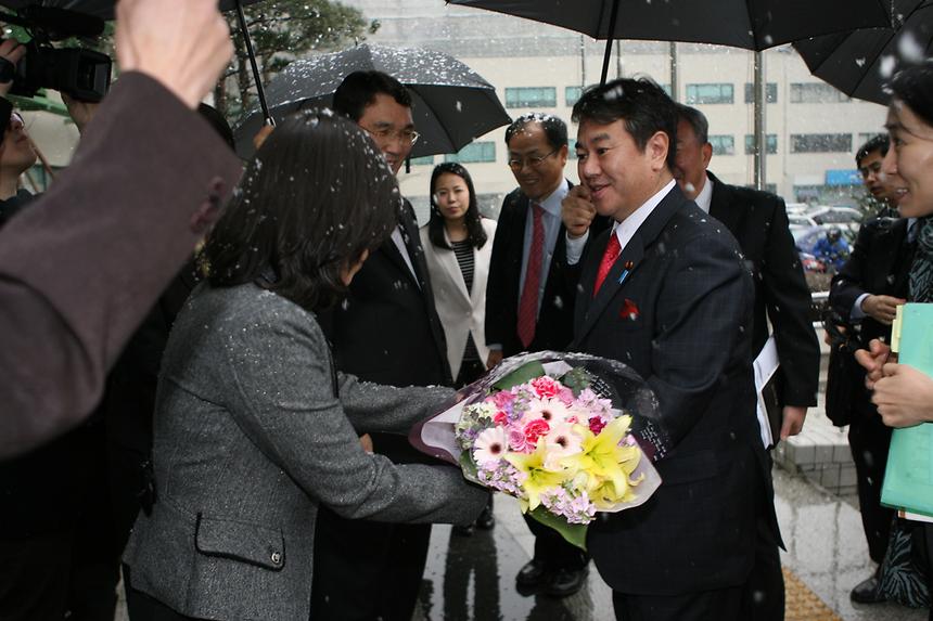 일본 하라구치 카즈히로 총무대신 방문 - 2