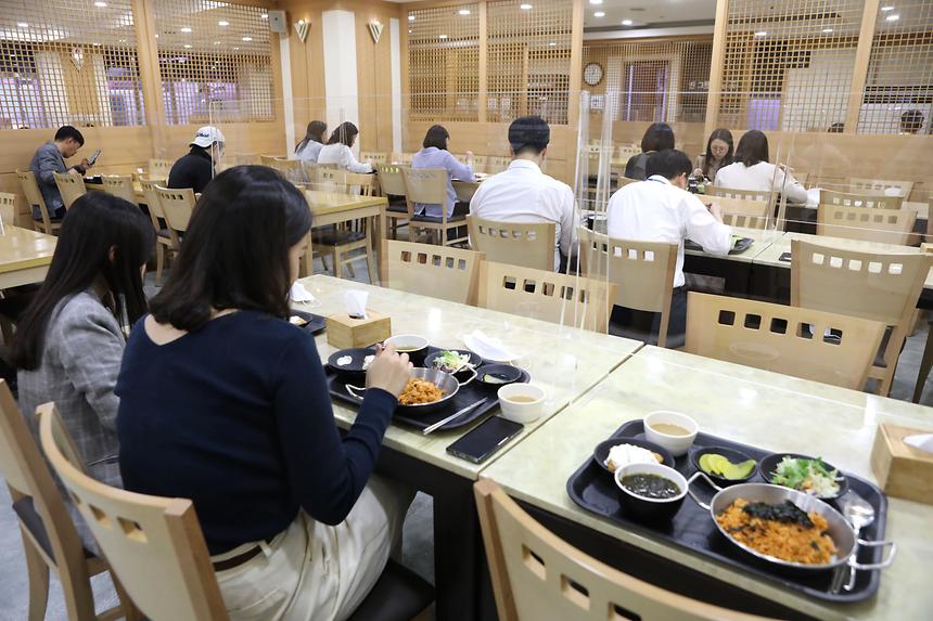 구청 식당 가림막 - 4