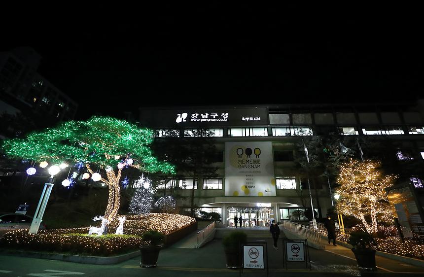 구청 화단 조명등 점등식 - 4