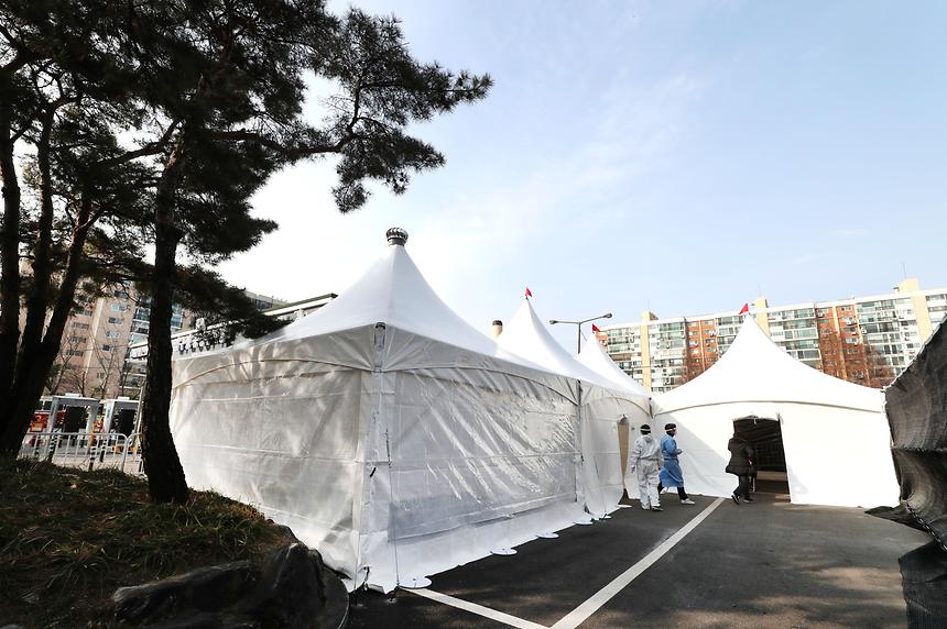 강남구, 압구정·율현동 임시선별검사소  - 1