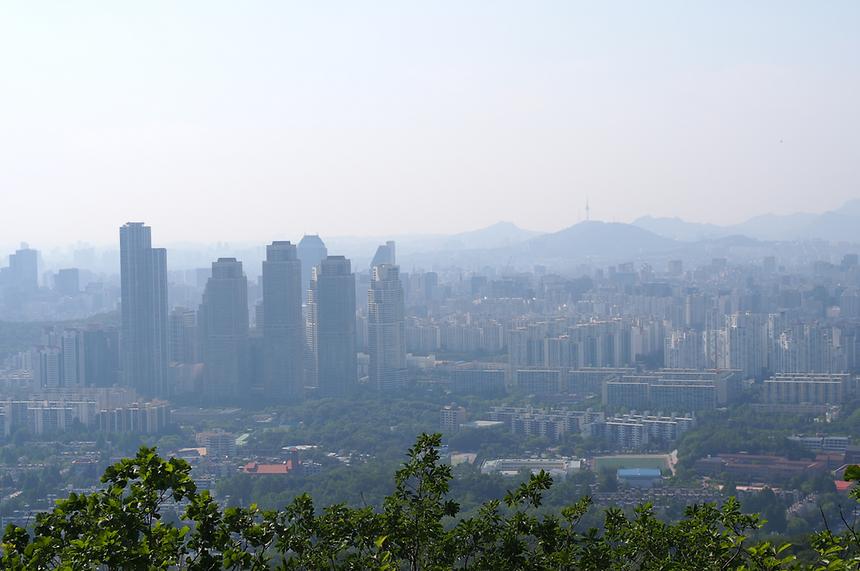 대모산 정상에서 본 시가지 - 3