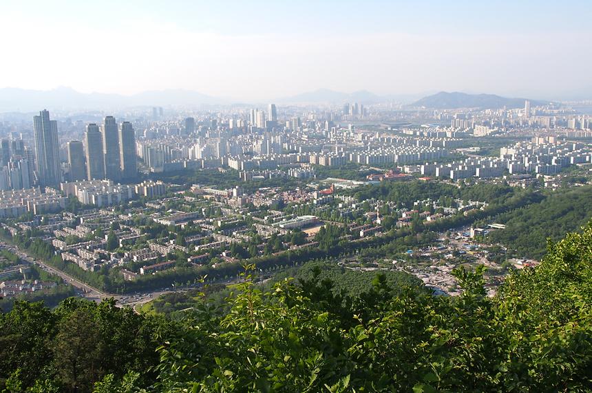 구룡산 정상에서 본 시가지 - 2