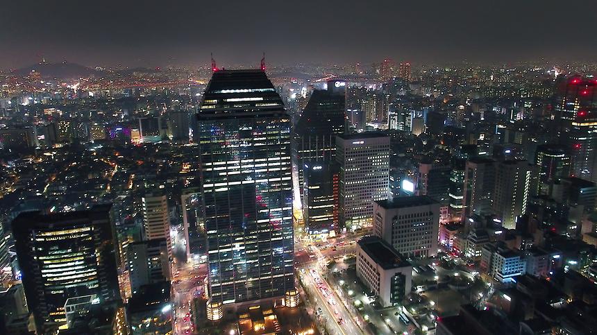 역삼역 사거리 야경 - 1