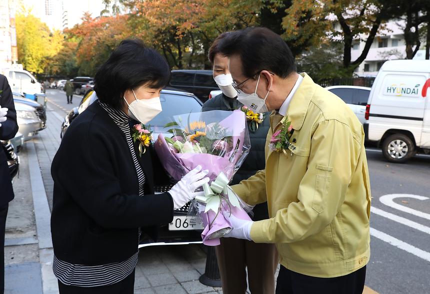 ‘강남개포시장 LED전광판설치 준공식’ 참석 - 1