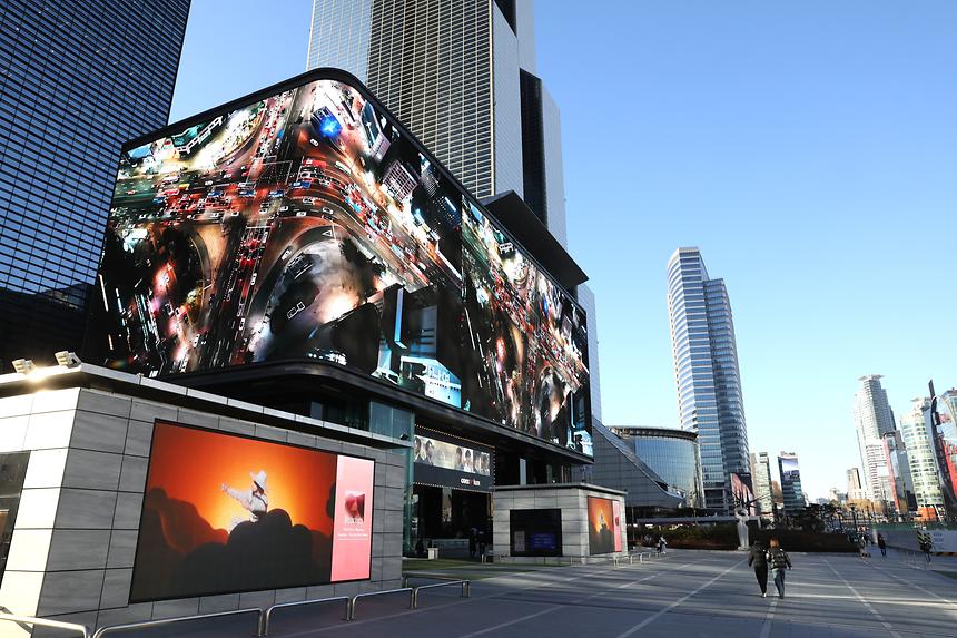 강남야경 코엑스 대형전광판 상영 - 3