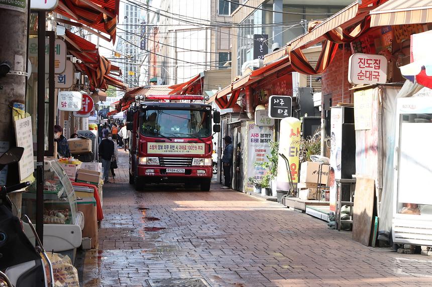 영동전통시장 화재 대응 훈련 실시 - 3