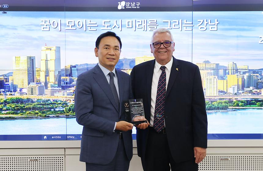 아시아라켓볼협회 감사패 전달 - 2
