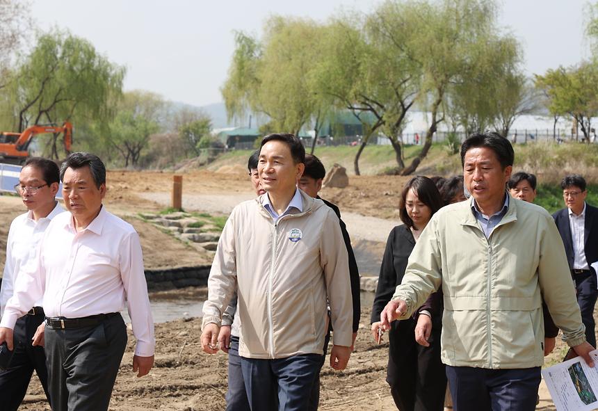 파크골프장 공사 현장 방문 - 5