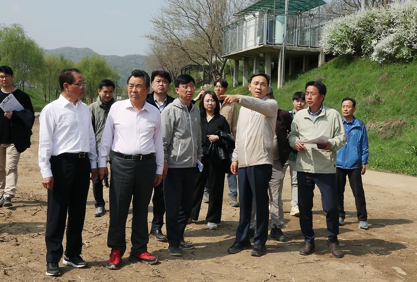파크골프장 공사 현장 방문 - 3