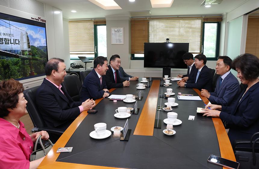 증평군수, 강남구 방문 - 2