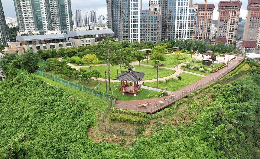 하늘에서 내려다 보는 삼성해맞이공원 - 1