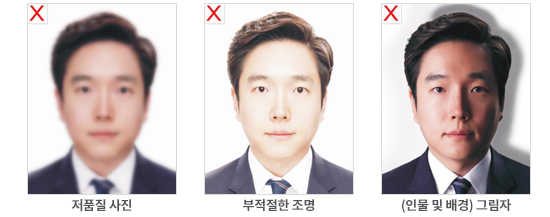저품질 사진, 부적절한 조명, (인물 및 배경) 그림자 예시사진