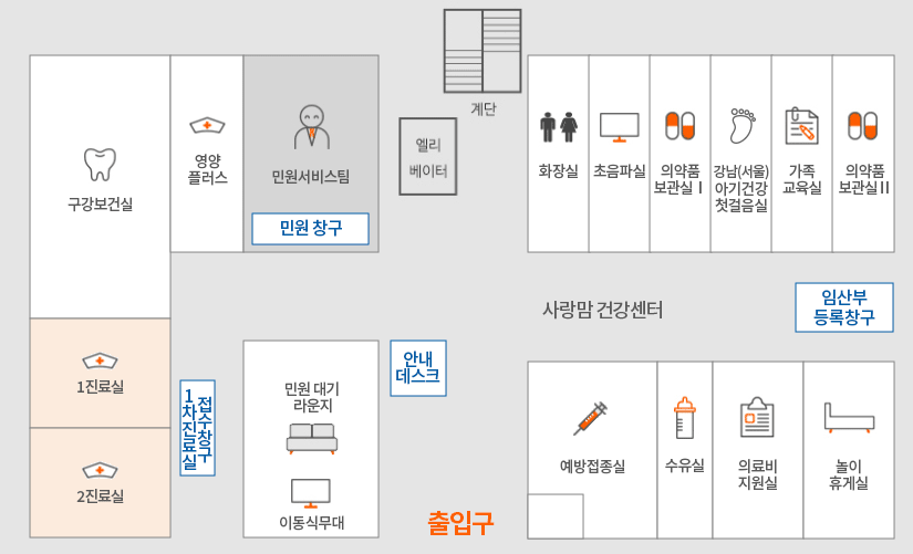 1층 층별안내도: