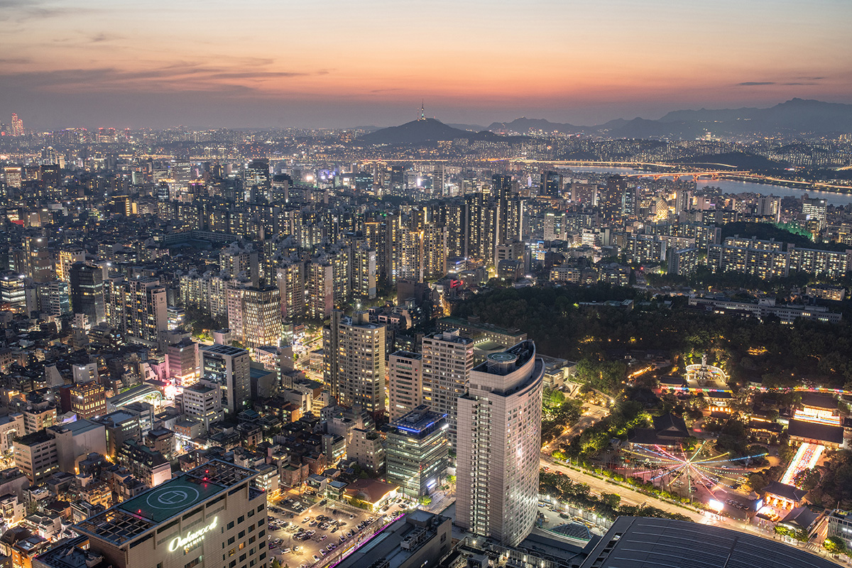 해 저무는 도심