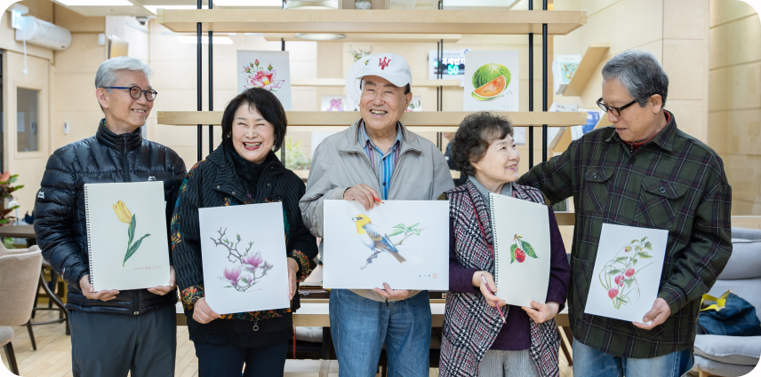 보태니컬아트 동아리 ‘정밀화실험실’ 회원들