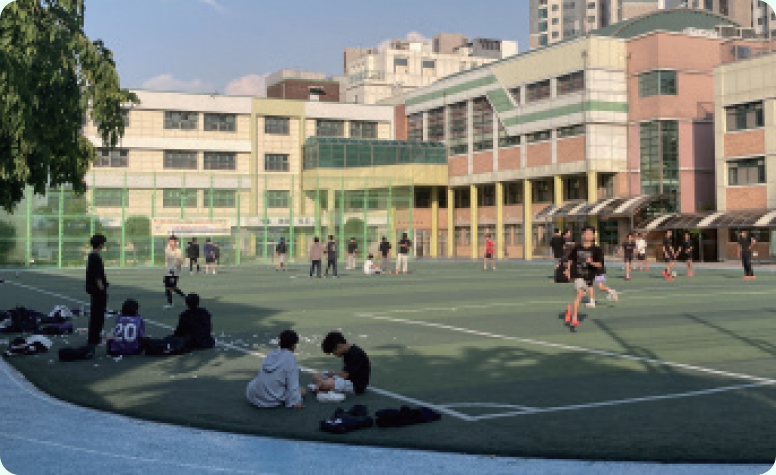 내 집 앞 운동장, 강남개방학교에서 보낸 주말