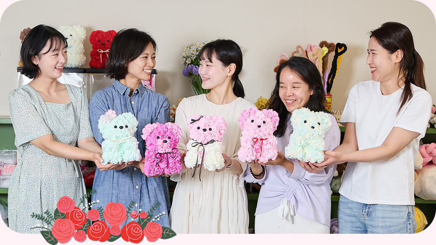 왼쪽부터 김유진, 하정민, 김단미, 오정진, 김지언 님