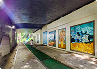 양재천 영동3교 고흐벽화