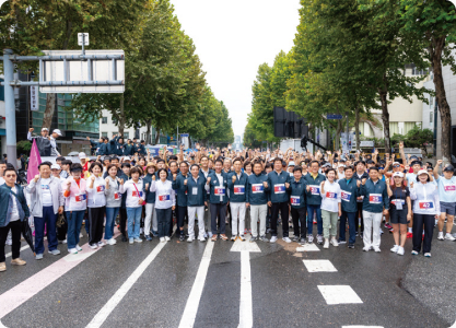 제22회 강남국제평화마라톤대회 참석(10.3.)