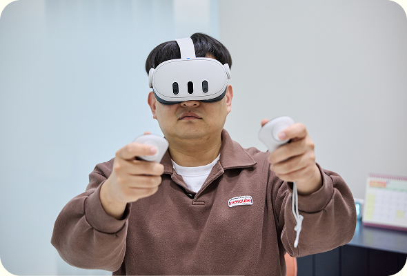 약물 복용의 위험성을 간접 체험할 수 있는 VR 기기와 게임 도구