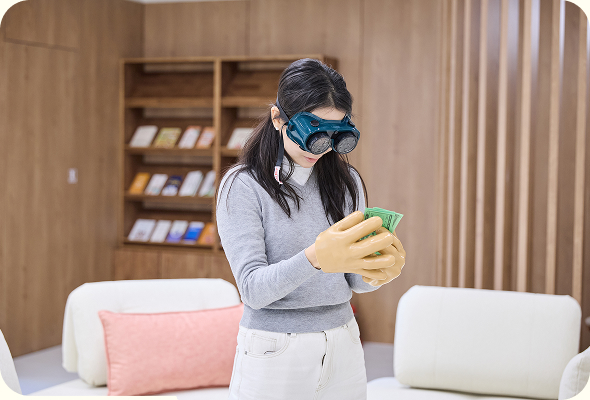 약물 복용의 위험성을 간접 체험할 수 있는 VR 기기와 게임 도구