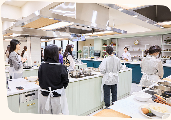 ↑ 이종임 요리연구가가 운영하는 요리학원 'Scook청담'의 내부 전경