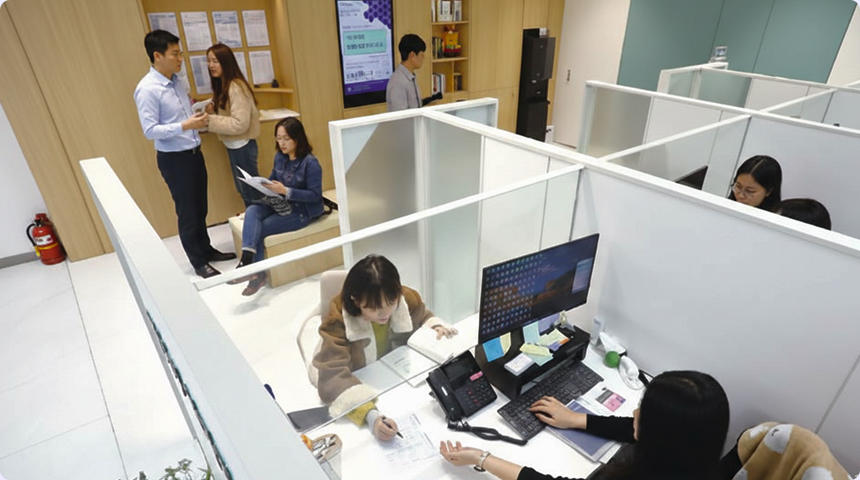 일자리통합지원센터 상담 모습