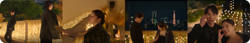 ↑넷플릭스 인기 드라마 <이 사랑 통역 되나요> 속 테라스 신과 출연 배우들