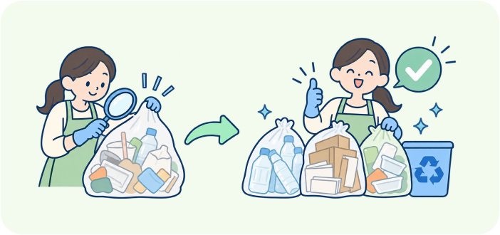 웰쓰(쓰레기 잘 버리기)