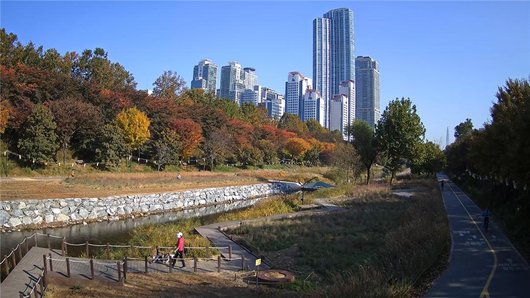 ‘기분 좋은 변화, 품격 있는 강남’을 실현 중인 강남구(구청장 정순균)가 코로나19로 지친 주민들이 양재천의 가을 풍경을 실시간 감상할 수 있는 유튜브채널 ‘I LOVE GANGNAM’을 개설하고 지난 3일부터 운영 중이다.  구는 양재천의 풍경과 미디어파사드가 어우러진 야경을 주민들이 실시간 감상할 수 있도록 지난달 밀미리교 인근에 라이브카메라 4대를 설치했다. 사생활 보호를 위해 양재천을 지나는 주민들의 얼굴은 모자이크 처리된다.  또 11일부터 15일까지 송출되는 ‘Live 랜선 양재천 단풍놀이’ 프로그램은 밀미리교에 설치된 300개의 ‘미미위 LED 청사초롱’과 함께 단풍을 감상하며 가정에서 온라인으로 밤 산책을 즐길 수 있다.  ‘Live 랜선 단풍놀이’ 등 양재천의 실시간 모습은 ‘I LOVE GANGNAM’ 유튜브채널과 강남구청 홈페이지(gangnam.go.kr)를 통해 볼 수 있다.  한편, 강남구는 오는 22일까지 코로나19로 지친 일상에서 잠시 벗어나 가을의 정취를 만끽할 수 있도록 양재천 제방 상단 산책로 밀미리교~대치교(2.9km), 영동3교~6교(2.0㎞) 구간에 ‘낙엽의 거리’를 운영하고 있다.