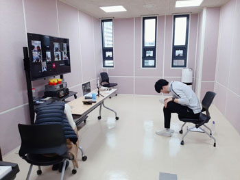 하체운동 장면 사진