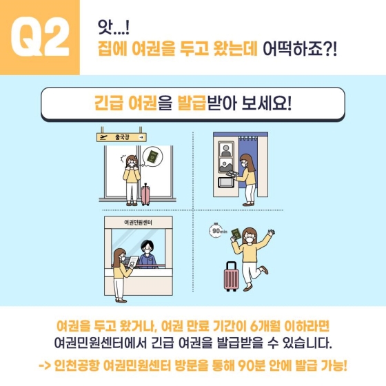 앗...! 집에 여권을 두고 왔는데 어떡하죠?